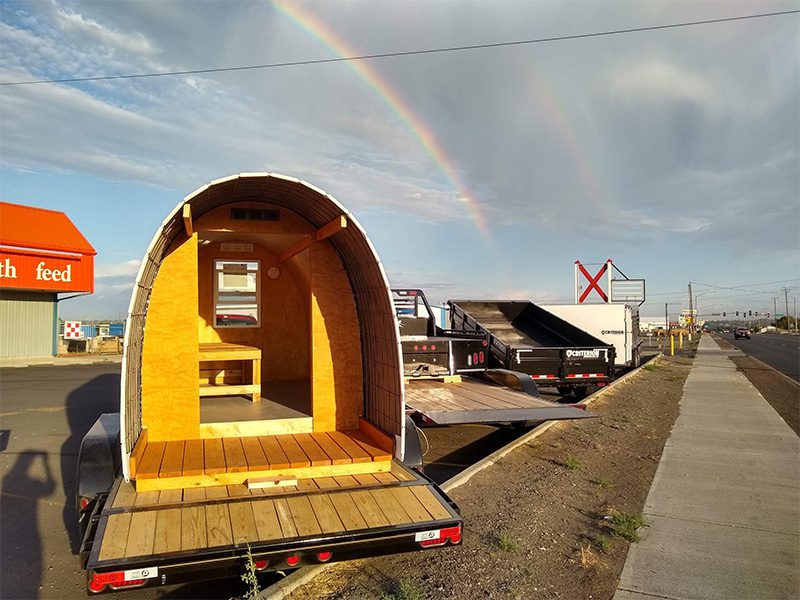 First shelter unit on display